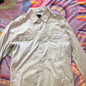 Men’s 7 Diamonds blue dress shirts perfect for spring and summer, size L. EUC